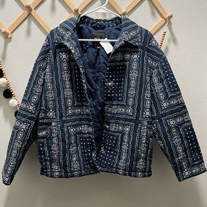 Madewell Padded Chore Jacket in Vintage Bandana